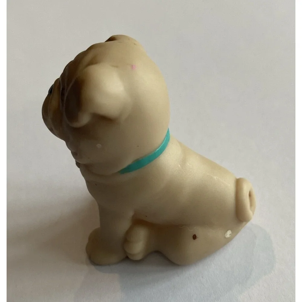 Vintage Littlest Pet Shop Splash Happy Puppies Bulldog Kenner 1993 LPS Dog
